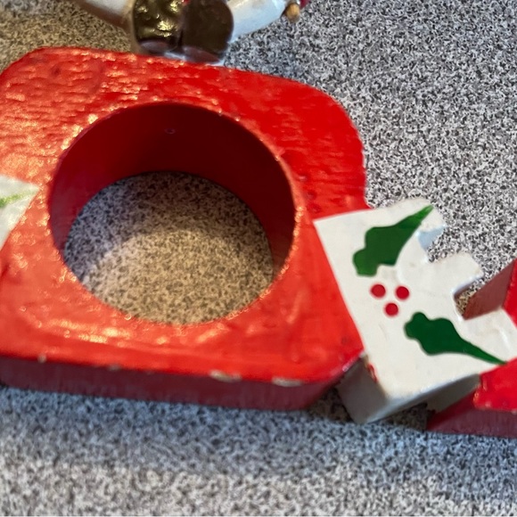 HP 🔥2 Vera Noel Snowman & Angel Wood Napkin Holders - Picture 8 of 8